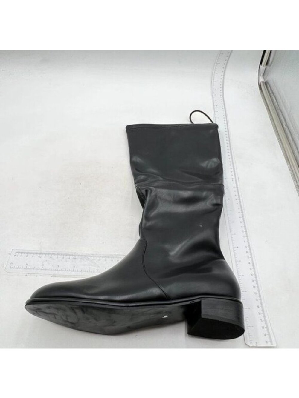 Women's Knee High Boots, Comfortable Thigh High Daily Low Flat Heel Boots Black